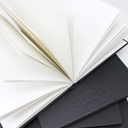 Artway Cuaderno de dibujo cuadrado, Papel, negro