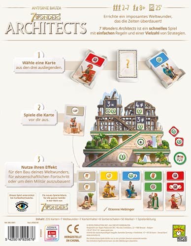 Asmodee 7 Wonders Architects - Juego de Estrategia (en alemán)