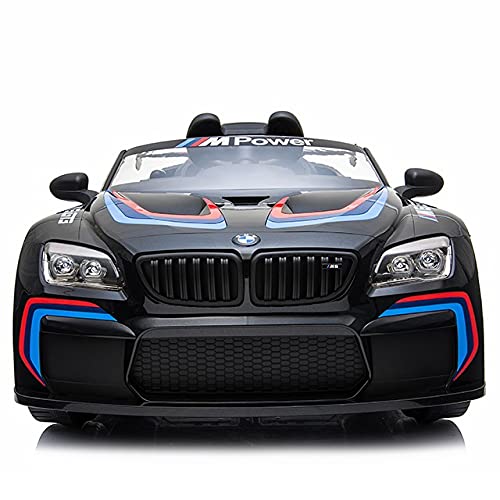 ATAA B-M-W M6 GT3 - Negro - Coche eléctrico para niños con batería 12v y Mando para Padres con Licencia Oficial