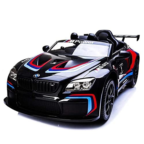 ATAA B-M-W M6 GT3 - Negro - Coche eléctrico para niños con batería 12v y Mando para Padres con Licencia Oficial