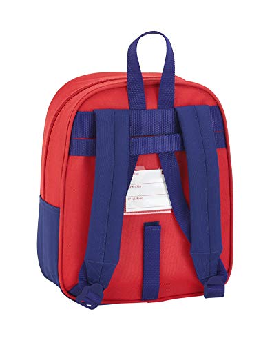 Atletico de Madrid Mochila guardería niño Adaptable Carro Equipaje, Niños Unisex, Rojo, Blanco Y Azul, Talla Única