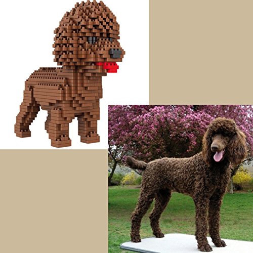 Atomic Building Figura para armar con nanobloques. 950 Piezas. Perro Caniche o Poodle.