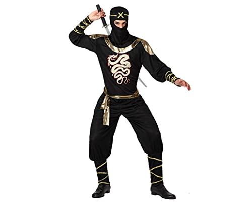 Atosa Disfraz Ninja Hombre Adulto Dorado XL