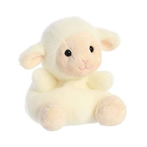 Aurora Palm Pals, Woolly The Lamb, Juguete Suave, 33483, 5 Pulgadas, Color Blanco