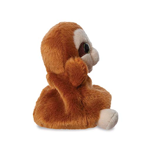 Aurora World Aurora, 61393, Slo The Sloth, Palm Pals, 13 cm. Peluche, marrón, Color Brown