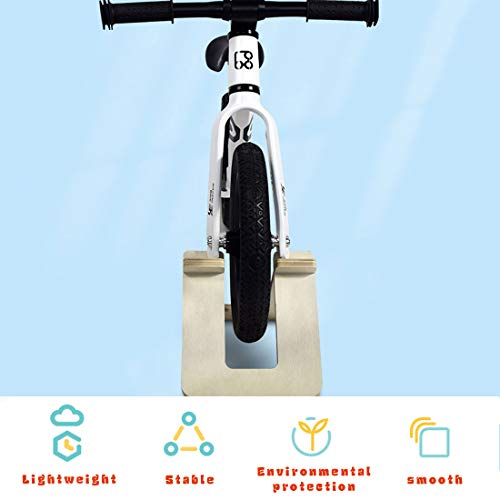 auvstar Soporte de Suelo para Bicicleta de Equilibrio,Soporte de Equilibrio de Bicicleta para Niños Portátil Soporte para Estacionamiento de Bicicletas，para Bicicletas de 10-12 Pulgadas