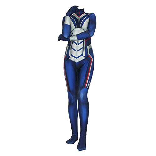 Avispa Mono Animado Traje De Cosplay, Halloween Body De Lycra Spandex Bodies Mascarada Cumpleaños Ropa, Juegos De rol Siameses Medias,Adult S(160cm)-Blue