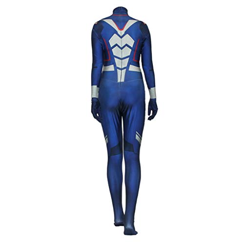 Avispa Mono Animado Traje De Cosplay, Halloween Body De Lycra Spandex Bodies Mascarada Cumpleaños Ropa, Juegos De rol Siameses Medias,Adult S(160cm)-Blue