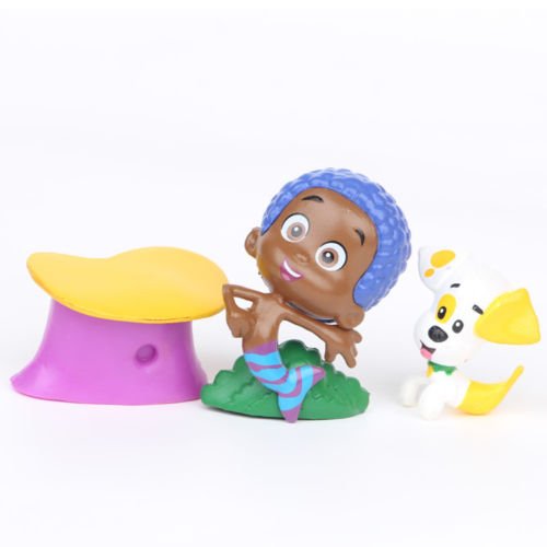 B-Creative 12 unids/set BUBBLE GUPPIES PVC TOY Cake Topper GIL Molly NONNY figura de acción de vinilo