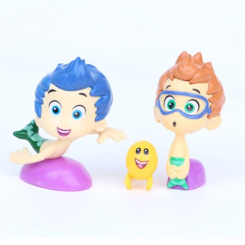 B-Creative 12 unids/set BUBBLE GUPPIES PVC TOY Cake Topper GIL Molly NONNY figura de acción de vinilo