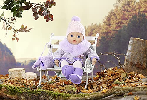 Baby Annabell Deluxe Conjunto con Abrigo 43 cm - Promueve la empatía y las habilidades sociales, Edad a partir de 3 años, Incluye botas, gorro y más