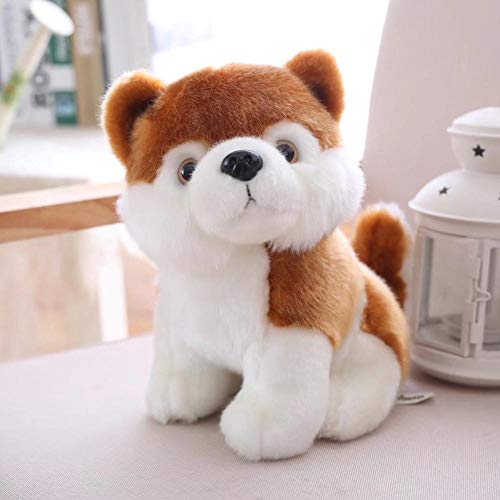 BAIMENGLONG 23 cm Super Kawaii Perro Peluche Lindo Simulación Husky Dog Peluche Toy Relleno Muñeca Muñeca Bebé Regalo Juguete Suave tierno (Color : 2)