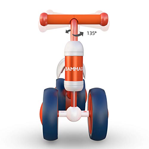 Bammax Bicicleta sin Pedales, Bici sin Pedales Niño, Juguetes Bebes 1 Año, Triciclos Bebes, Correpasillos Bebes 1 Año, Naranja