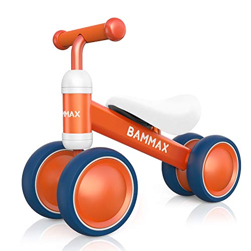 Bammax Bicicleta sin Pedales, Bici sin Pedales Niño, Juguetes Bebes 1 Año, Triciclos Bebes, Correpasillos Bebes 1 Año, Naranja