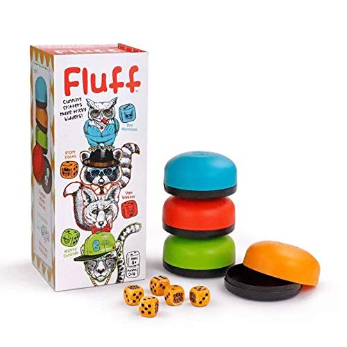 BANANAGRAMS Fluff Rolling Dice Game - Family Game with Cups Like Liars Dice