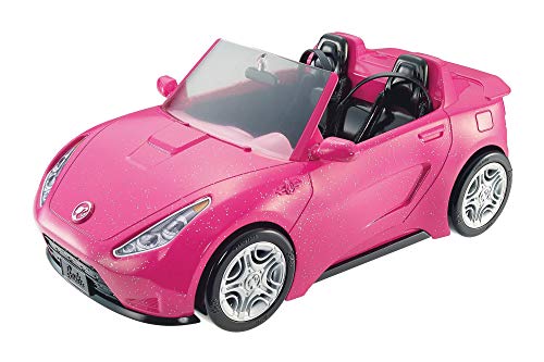 Barbie Coche Descapotable De Coche (Mattel Dvx59) + Accesorios Moto De , Regalo para Niñas Y Niños 3-9 Años (Mattel Frp56)