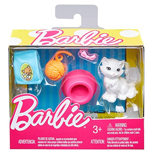 Barbie FHY71 - Juego de Accesorios pequeños, diseño de Gatito