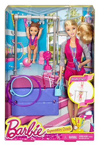 Barbie - Muñeca, Quiero ser entrenadora de Gimnasia (Mattel DKJ21)