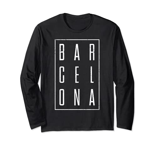 Barcelona España Souvenir Recuerdo Manga Larga