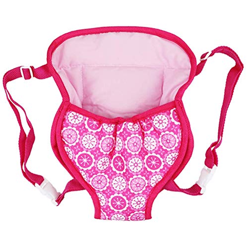 BASOYO Mochila Porta muñecas Ajustable y Juego de pañales para muñecas de 18"Accesorios para muñecas