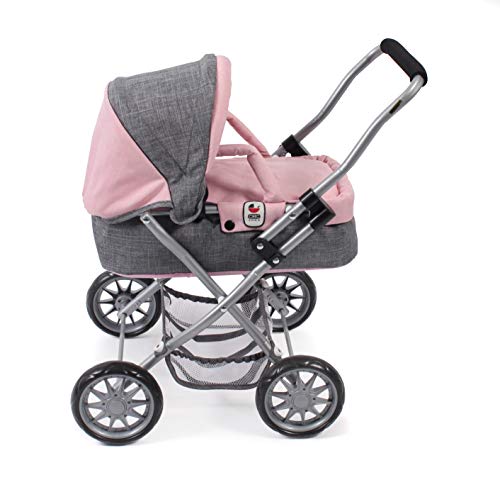 Bayer Chic- Carrito de muñecas, Color Gris Rosa (555)