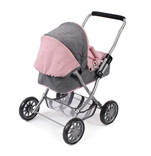 Bayer Chic- Carrito de muñecas, Color Gris Rosa (555)