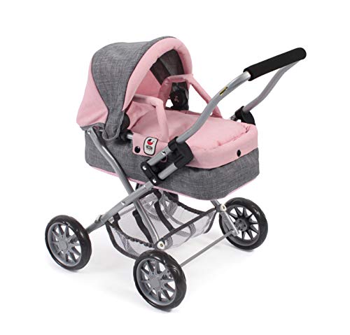 Bayer Chic- Carrito de muñecas, Color Gris Rosa (555)