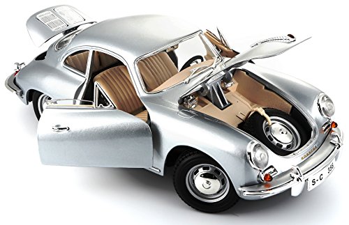 Bburago - 12026y - Vehículo Ready - Modelo para la Escala - Porsche 356 B Coupe - 1961 - 1/18 Escala