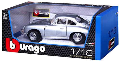 Bburago - 12026y - Vehículo Ready - Modelo para la Escala - Porsche 356 B Coupe - 1961 - 1/18 Escala