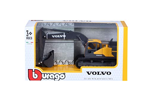 Bburago - Excavadora de orugas Volvo EC220E (Escala 1:50)