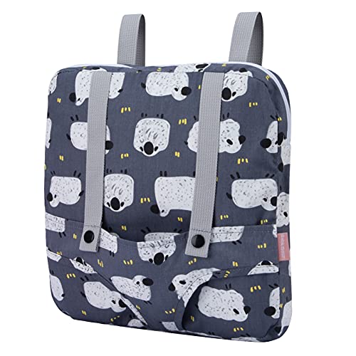 Bebamour Mochila Porta muñecas 100% algodón, Mochila para niños para Bolsa de Almacenamiento de Accesorios para muñecas (Oveja Gris)