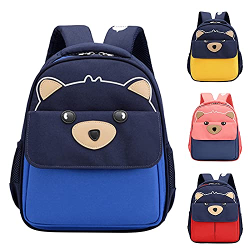 Bebé de los niños unisex lindo color a juego de dibujos animados mochila animal mochila para niños pequeños