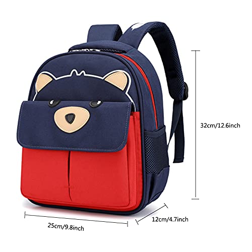 Bebé de los niños unisex lindo color a juego de dibujos animados mochila animal mochila para niños pequeños