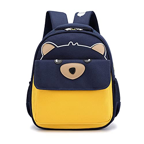 Bebé de los niños unisex lindo color a juego de dibujos animados mochila animal mochila para niños pequeños