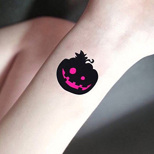 BESTOYARD Tatuajes temporales Maquillaje de Halloween para niños y niñas Calabaza Fluorescente Fantasma y murciélago Tatuajes creativos Pegatinas Creativas (037)