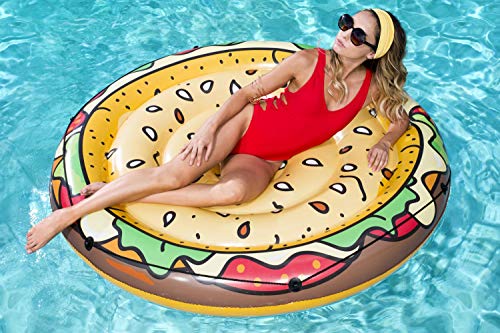 BESTWAY 43250 - Colchoneta Hinchable Hamburguesa 158 cm