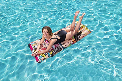 Bestway 44059 - Colchoneta Hinchable de Piscina Pop Art Comic 183x71 cm