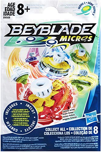 BEYBLADE Micros Series 2 Battling Tops bolsa estor de fiesta – Pack de 10