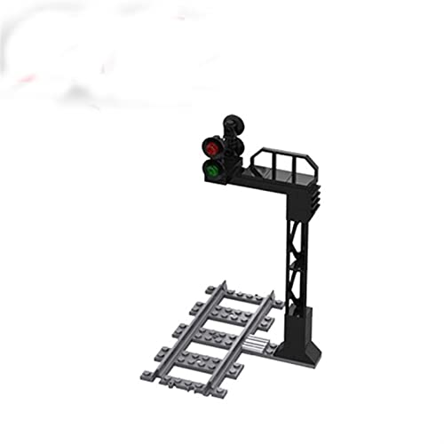 BFFDD Bricolaje Mini Lámpara de Calle Modelo Bloques de construcción Tren Cross Track Bridge Puente dedicado Tienda de autobuses Los Juguetes for niños (Size : 6328-no Box)