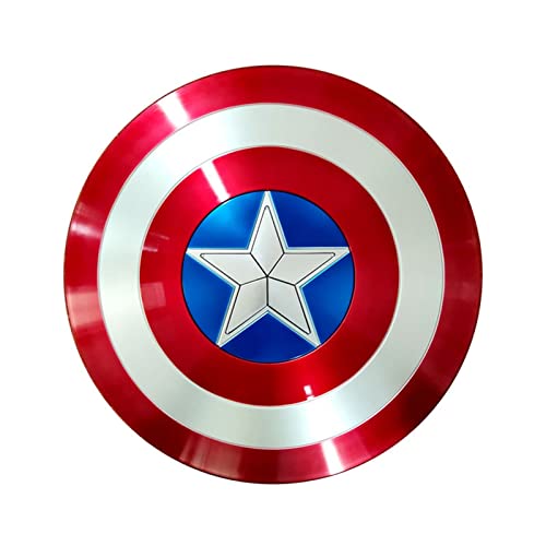 BFLAKWM Escudo Capitan America Material ABS 1: 1 Adulto Apoyos de Película Avengers Versión De Película De Mano Juguete De rol De Superhéroe Capitán América Shield 57 cm