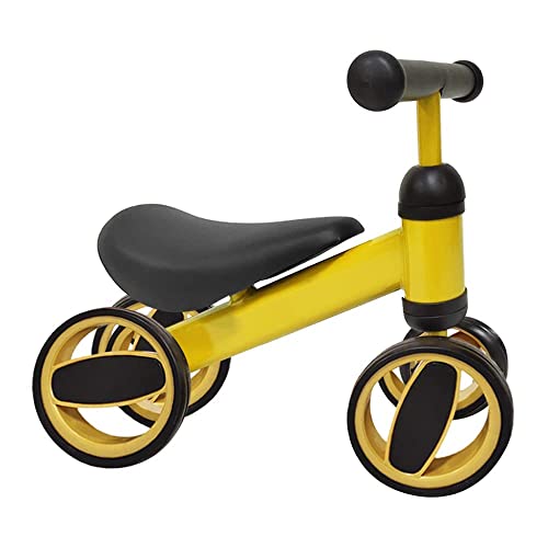 Bicicleta De Equilibrio para Niños Bebés|Andador para Niños De 1 a 3 Años|Bicicleta para Bebés Sin Pádel|Juguetes para Montar|Regalo De Cumpleaños para Niñas y Niños (Amarillo)