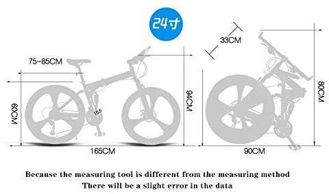 Bicycle Frame City Bikes velocidad de espesado de acero al carbono plegable de tres cuchillo roto viento de la montaña fuera del camino de la bicicleta 24 pulgadas de doble absorción de choque de bici