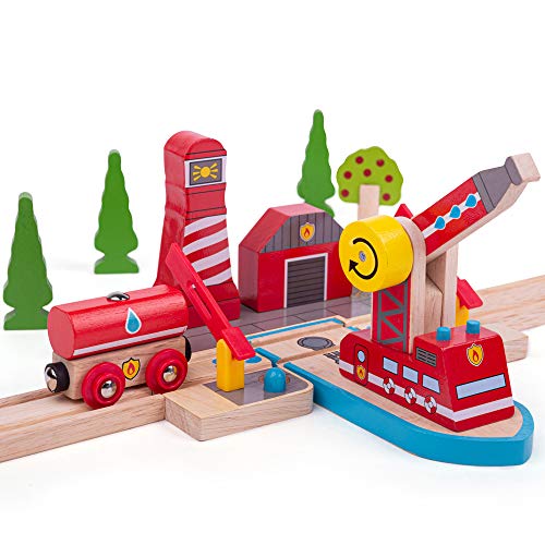 Bigjigs Rail Rescate Marino de Incendios