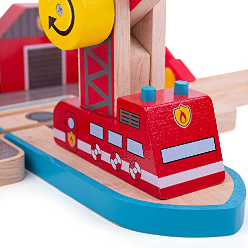 Bigjigs Rail Rescate Marino de Incendios