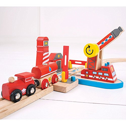 Bigjigs Rail Rescate Marino de Incendios