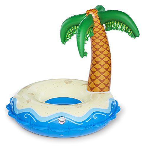 Bigmouth Inc. Flotador de Piscina Palmera Gigante Inflable - Divertido Juguete Inflable de Vinilo para Verano, Piscina o Playa, Kit de Parches Incluido