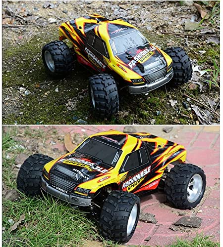 Biiiouu 2.4GHz ELECTRIC Rc Coche 35km / h de alta velocidad Rc Camión monstruo 4wd Off Road Remote Control Car Fast Race Buggy Hobby 1:18 Crawler Monster Truck Racing Juguete for niños Niños Niñas Adu