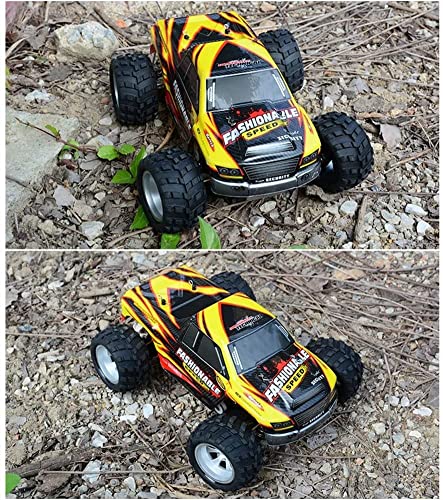 Biiiouu 2.4GHz ELECTRIC Rc Coche 35km / h de alta velocidad Rc Camión monstruo 4wd Off Road Remote Control Car Fast Race Buggy Hobby 1:18 Crawler Monster Truck Racing Juguete for niños Niños Niñas Adu