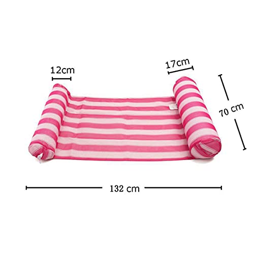 Bike Lee Colchonetas Tumbonas Jardin, Hamaca Flotante, Silla Inflable De FlotacióN para Adultos, Hamaca Piscina Silla Cama Flotante Hamaca De Agua De Piscina Inflable con InclinacióN Flotante