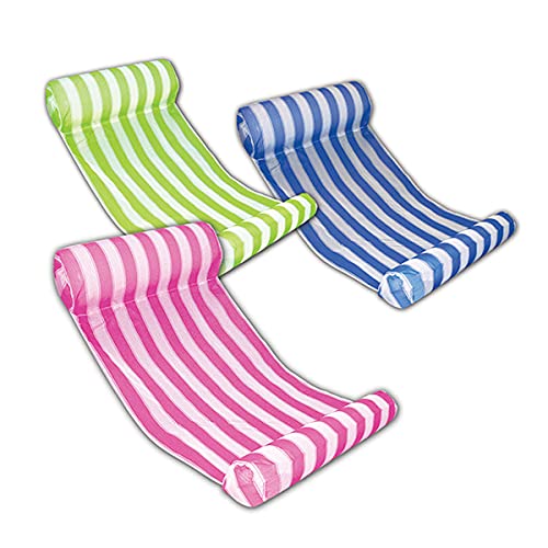 Bike Lee Colchonetas Tumbonas Jardin, Hamaca Flotante, Silla Inflable De FlotacióN para Adultos, Hamaca Piscina Silla Cama Flotante Hamaca De Agua De Piscina Inflable con InclinacióN Flotante